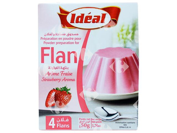 flan fraise