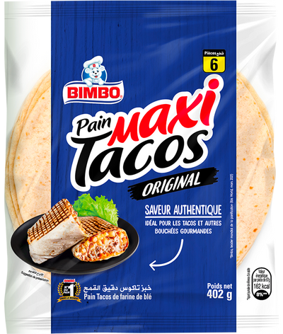 pain tacos moyen x 6 (bleu) 440g