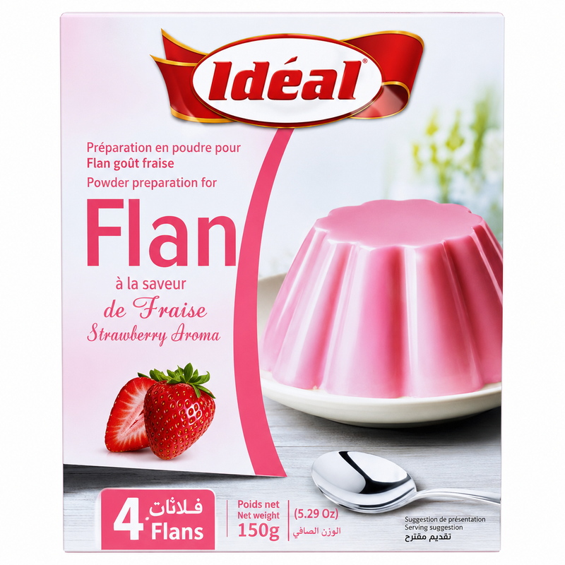 flan fraise