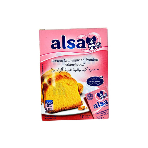 alsa levure chimique en poudre 10 sachet