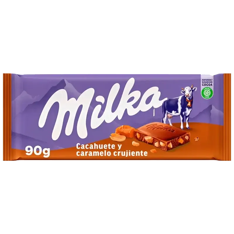 milka cacahuete 90g