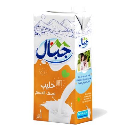 Lait demi écrémé uht jibal 1/2L
