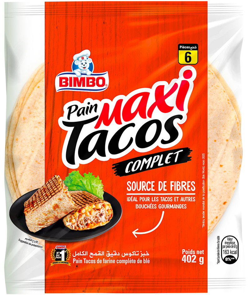 pain tacos maxi x 6 (rouge) 510g